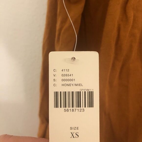 NWT ANTHROPOLOGIE Maeve Justin Smocked Top Blouse in Honey Size XS - Picture 15 of 15